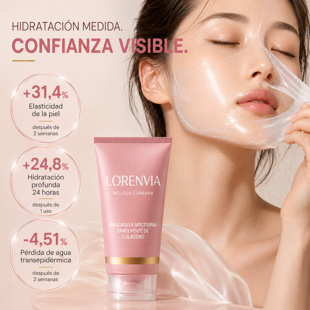 Mascarilla Nocturna de Colágeno