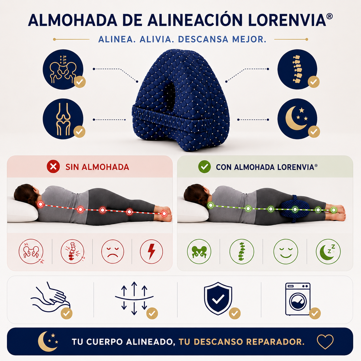 Almohada Ergonómica Lorenvia