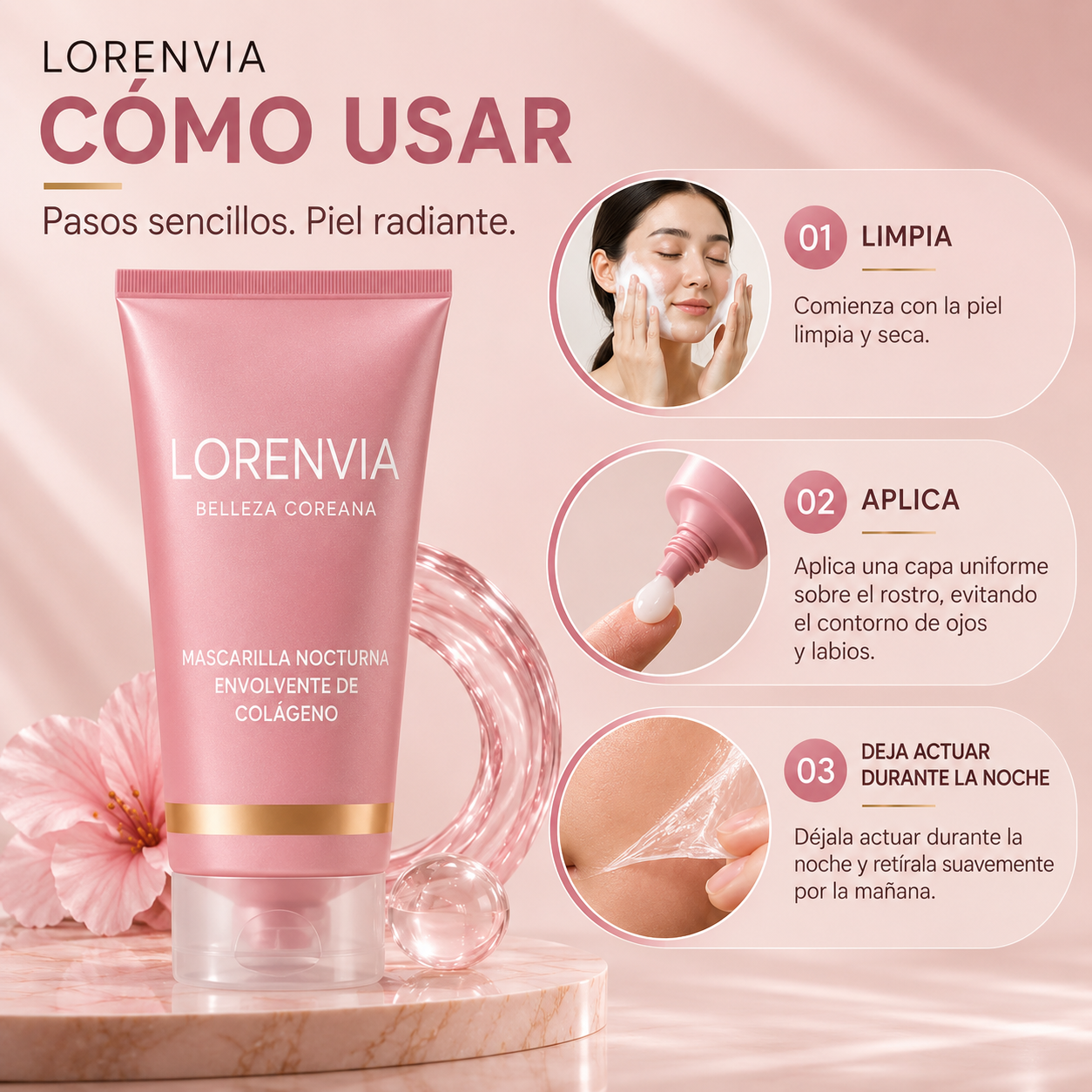 Mascarilla Nocturna de Colágeno
